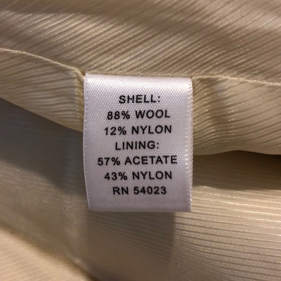 Banana Republic ivory wool Pea Coat XS - Picture 5 of 5